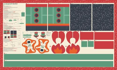 321 Blast Off - Backpack Panel in Multi - Stacy Iest Hsu - 20957 11 - 36" x 60" Panel (Copy)