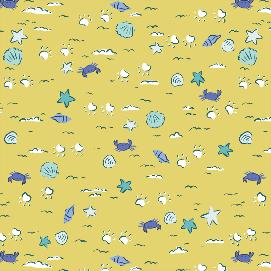 Dog Days of Summer - Sandy Paws - Krissy Mast - 227417 - Half Yard