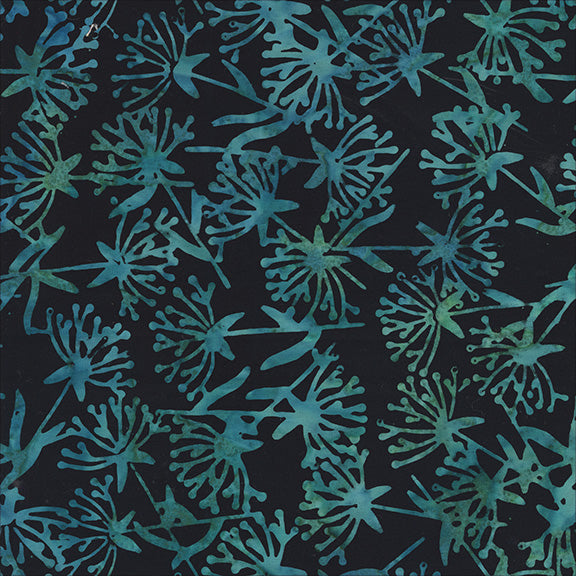 Grandeur - Baby's Breath in Black - Baliscapes - 2919Q-X - Half Yard