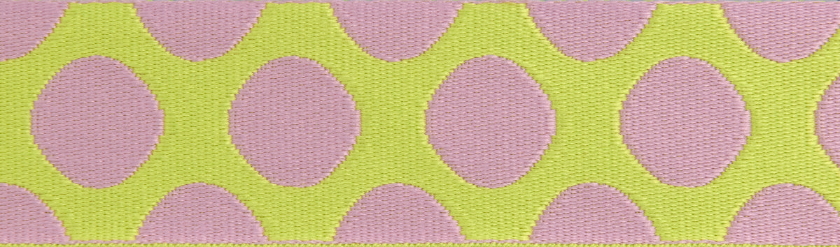 Down to Earth - Dot WEBBING in Cherry Limeade - 1-1/2" width - by Tula Pink - 3 Yard Pack (Preorder)