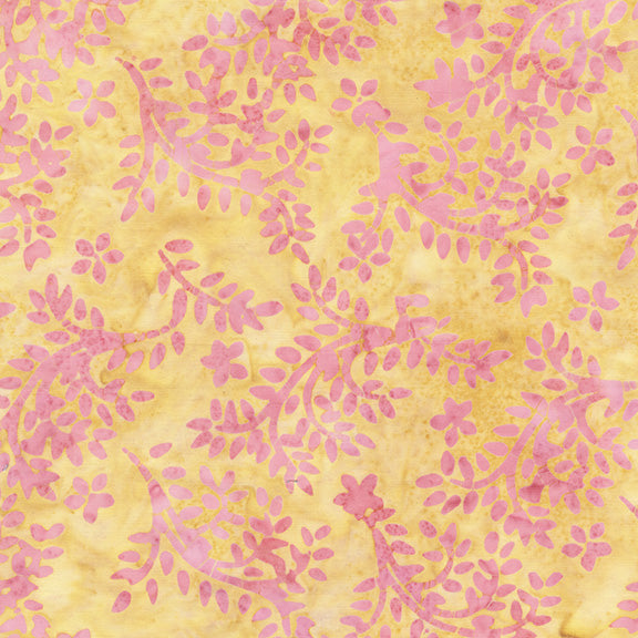 Tropical Sunset - Vines in Butter - Jacqueline De Jonge - 30007Q-X - Half Yard (Preorder)
