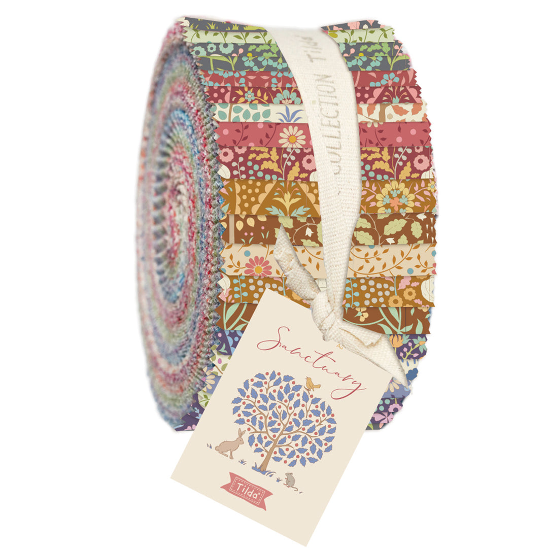 Sanctuary 2.5-Inch Fabric Roll Strips, 40 Pieces - by Tilda Fabrics
