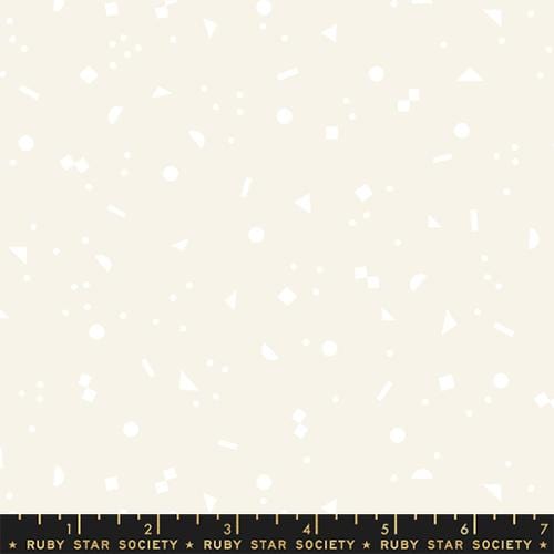 Cotton quilting fabric pattern called 'Forms in Buttercream'. Part of the 'Picture Book' fabric collection. Designed by Kimberly Kight for fabric company Ruby Star Society. SKU: RS3075 12. 44-45 inch width.