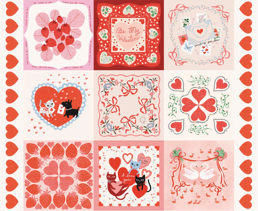 Funny Valentine Panel 36" x 44" - Funny Valentine by Lizzy House (Preorder)