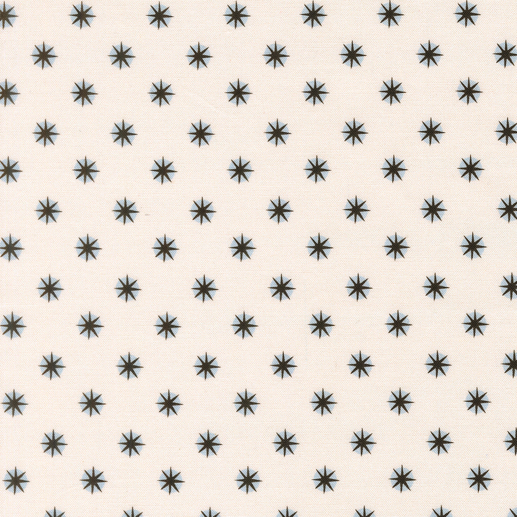Atlas Star Ghost quilting fabric, part of the Only Treats fabric collection by Lizzy House (SKU: 37158 11)