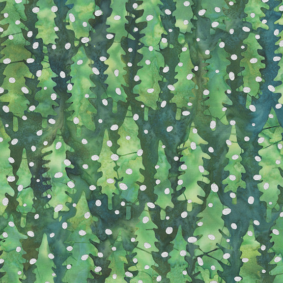 Sparkly Christmas - Pine - Jacqueline de Jonge - 3919QM-X - Half Yard