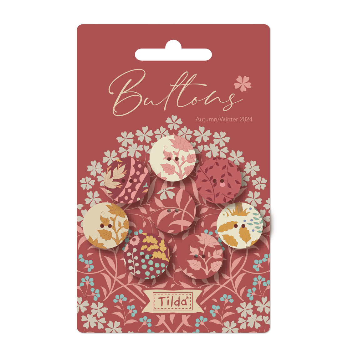 Sanctuary - Buttons 0.72 in (18mm) 8pc - Tilda Fabrics - TIL400066