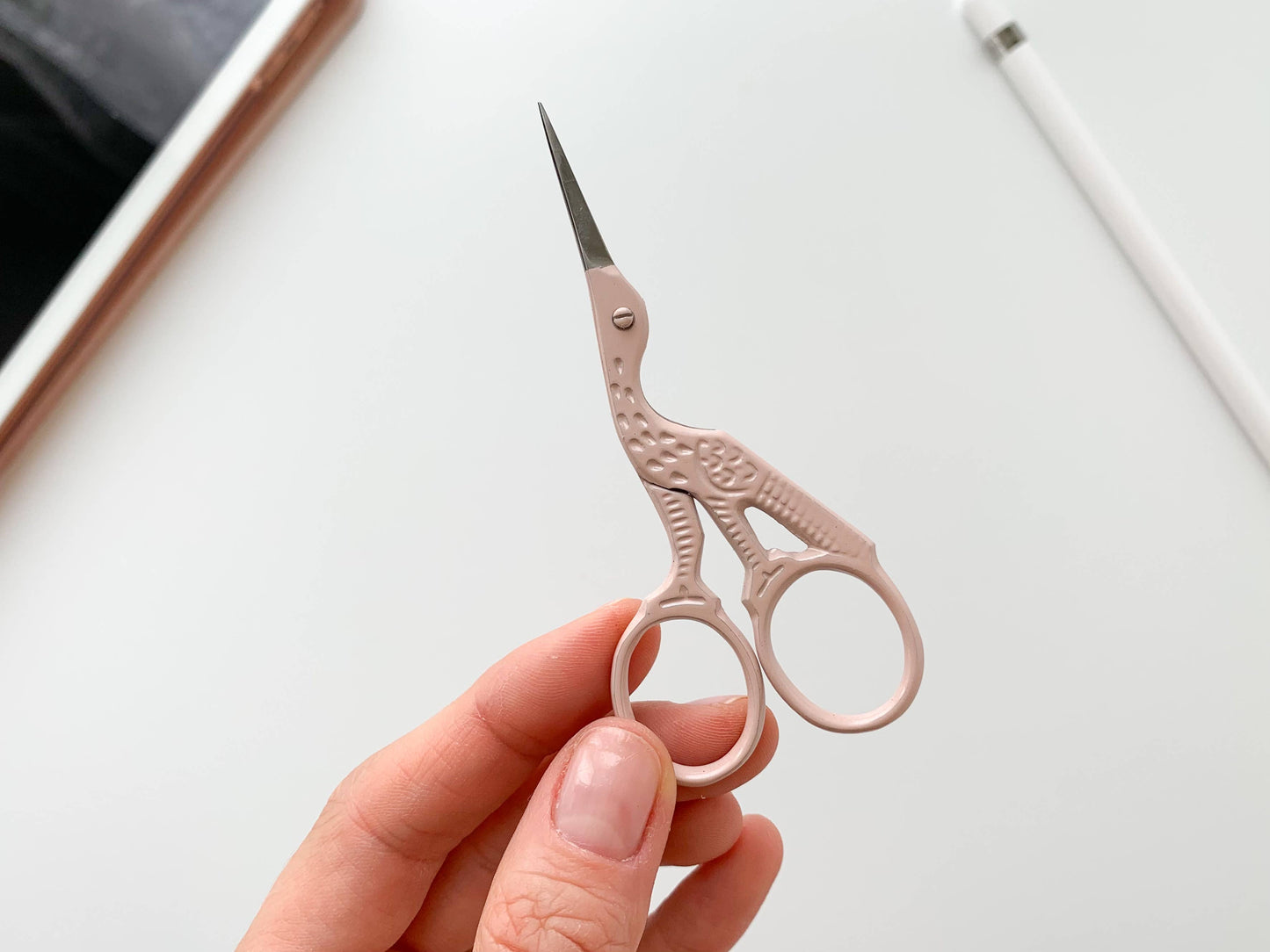 Stork Scissors - Coral Pink