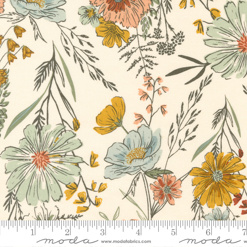 Woodland Wildflowers - Wildflower Wonder in Cream - 45580 11 - Half Yard