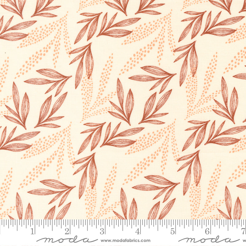 Woodland Wildflowers - Leaf Lore in Cream - 45584 11 - Half Yard