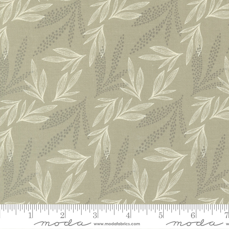 Woodland Wildflowers - Leaf Lore in Taupe - 45584 13 - Half Yard