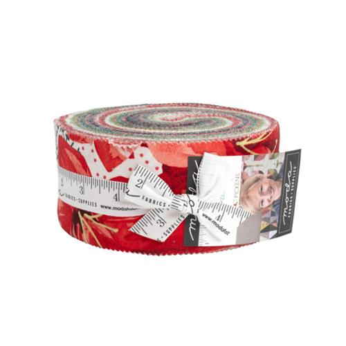 Winterly Jelly Roll, 40 Pieces - by Robin Pickens