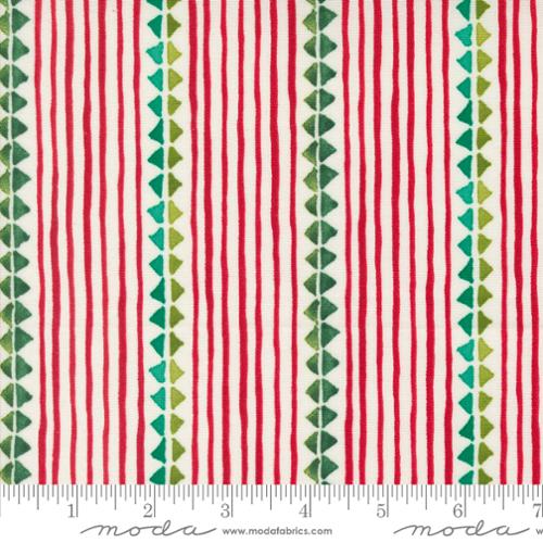 PREORDER - Winterly - Christmas Ribbon in Cream - 48763 11 - Half Yard