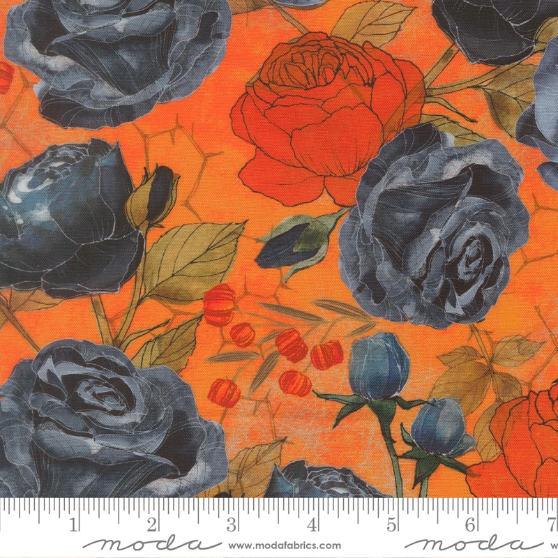 Rose Large Floral Pumpkin - Coven by Robin Pickens - Half Yard (Preorder)