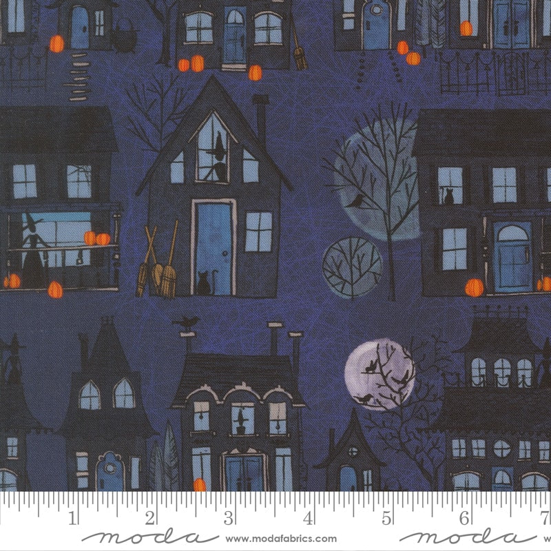 Witch Village Midnight - Coven by Robin Pickens - Half Yard (Preorder)
