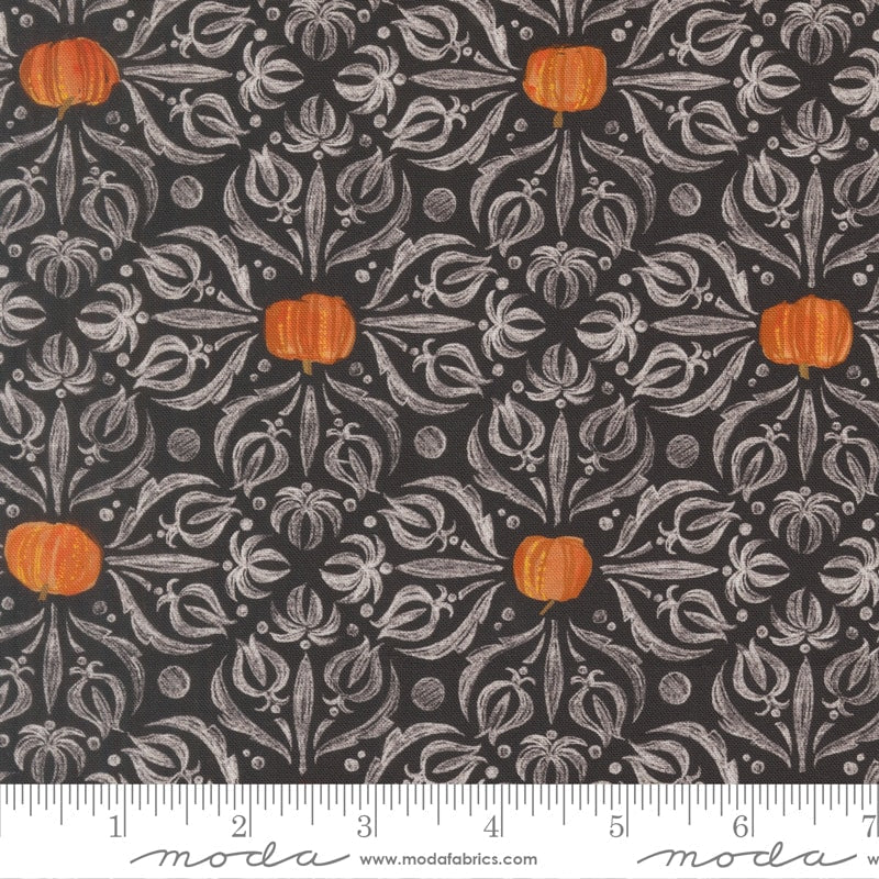 Medallion Tiles Damask Onyx - Coven by Robin Pickens - Half Yard (Preorder)