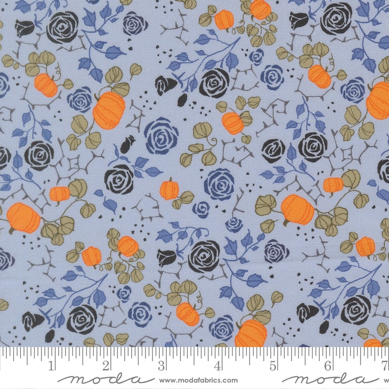 Small Garden Florals Sky - Coven by Robin Pickens - Half Yard (Preorder)