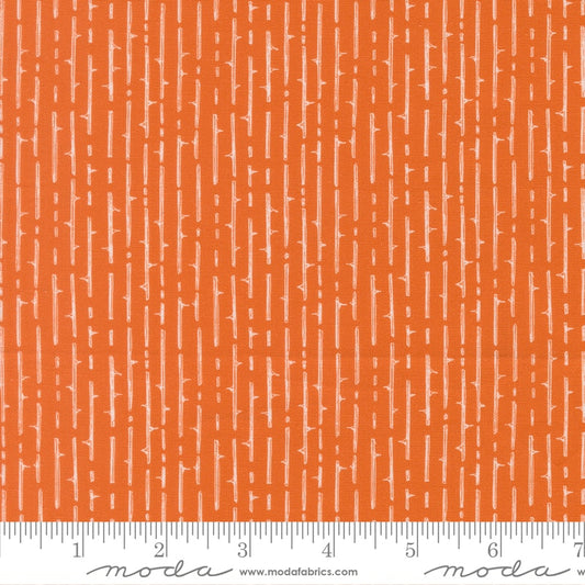Thorny Stripes Pumpkin Spice - Coven by Robin Pickens - Half Yard (Preorder)