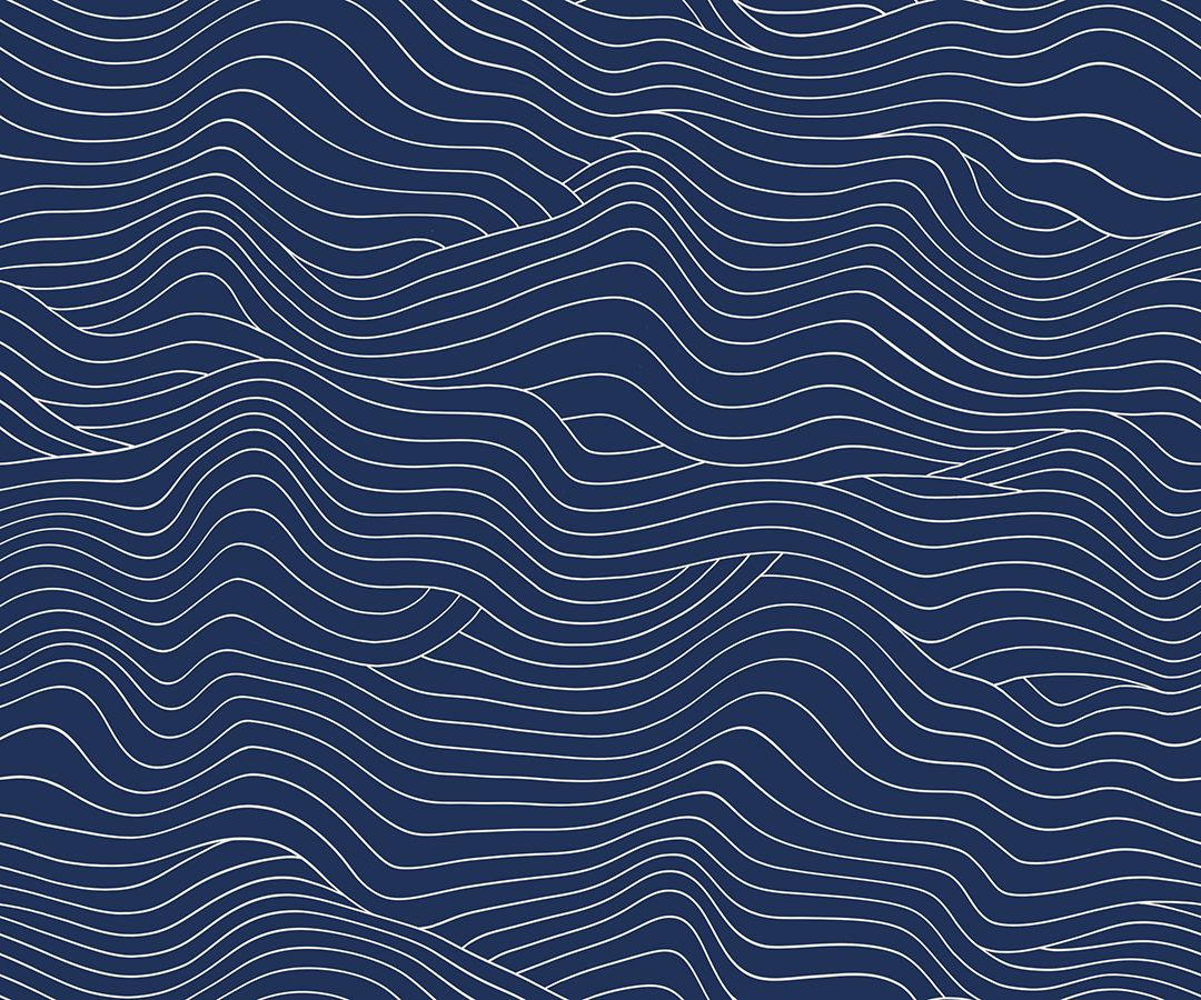 PREORDER - Water Wavelength in Navy - RS5129 17 - Half Yard