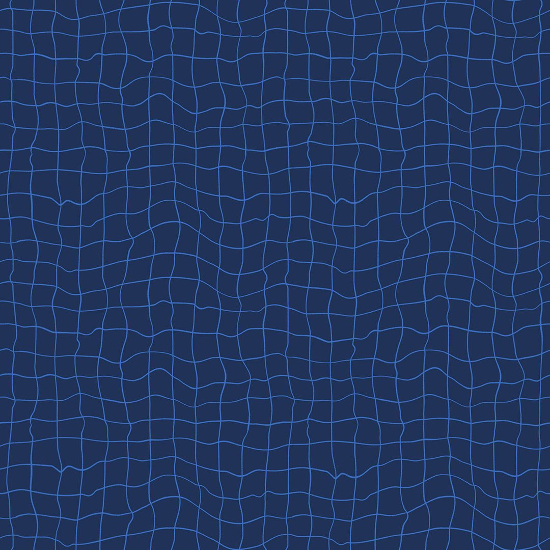 PREORDER - Water Pool Tiles in Navy - RS5131 17 - Half Yard