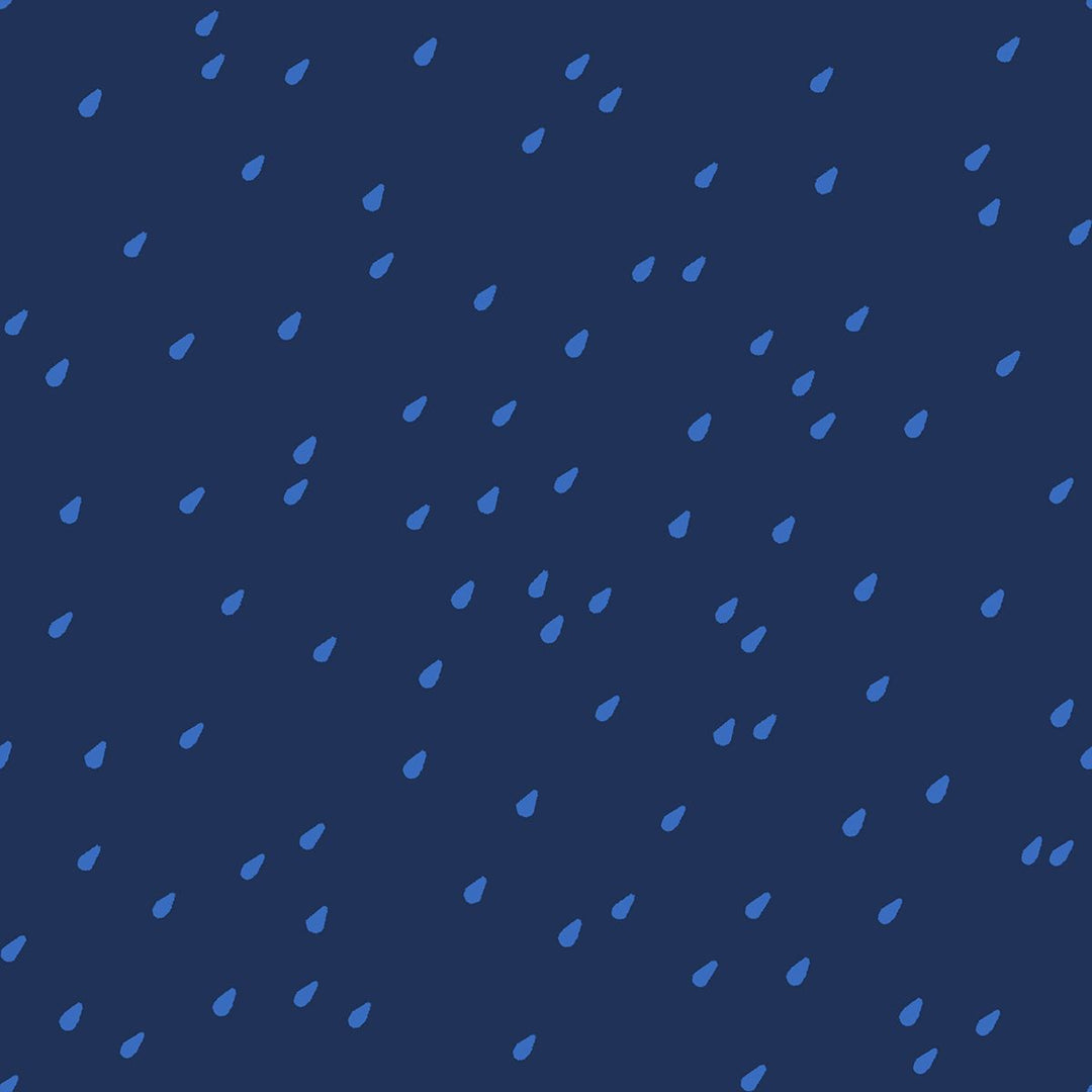 PREORDER - Water Drops in Navy - RS5132 16 - Half Yard