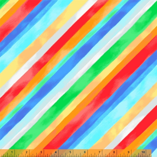 Basics - 108" Rainbow Stripe - Windham Fabrics - 52480-X