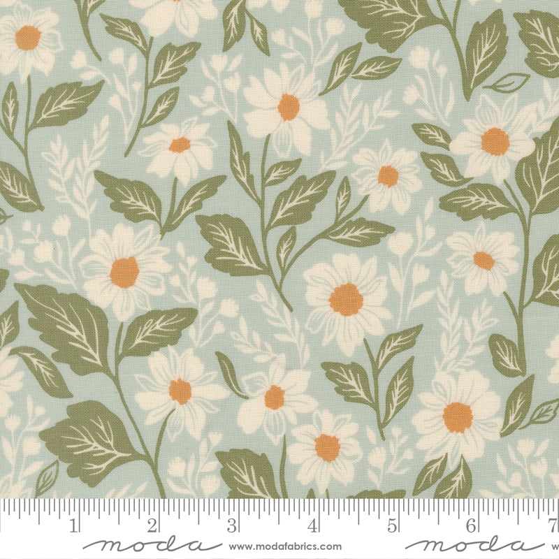 Romance Blooms Florals Robins Egg - True Love by Lella Boutique - Half Yard (Preorder)