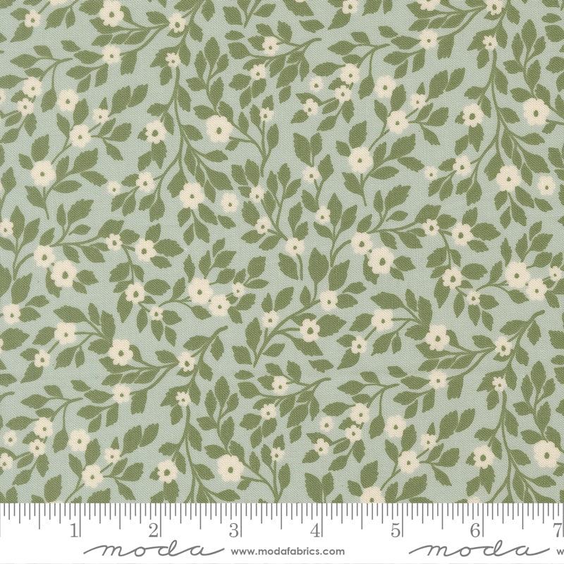 Daydream Posies Florals Robins Egg - True Love by Lella Boutique - Half Yard (Preorder)