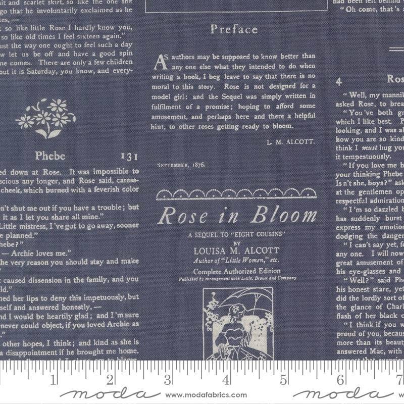 Alcott Text and Words Twilight - True Love by Lella Boutique - Half Yard (Preorder)