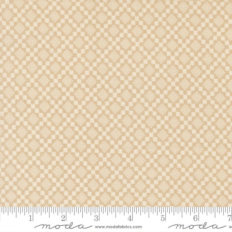 Checkmate Blenders Oatmeal - True Love by Lella Boutique - Half Yard (Preorder)