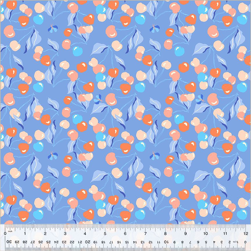 Summersault - Cherry Picking in Cornflower - 53757-4 - Half Yard