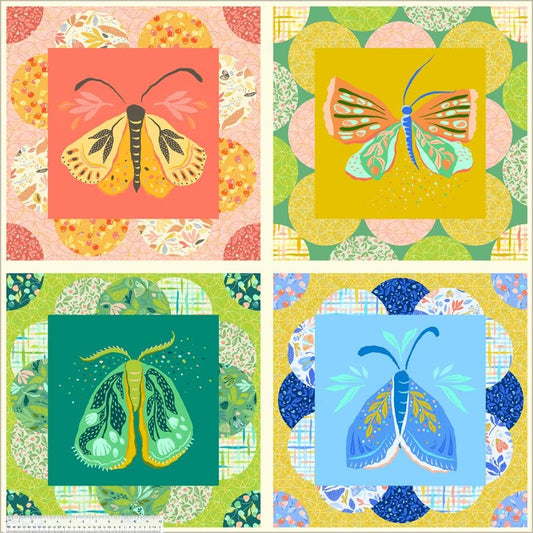 High Density Cotton quilting fabric pattern called 'Block Party'. Part of the 'Summersault' fabric collection. Designed by Tamara Kate for the Windham Fabrics fabric company. SKU: 53761DP-X. 44-45 inch width.