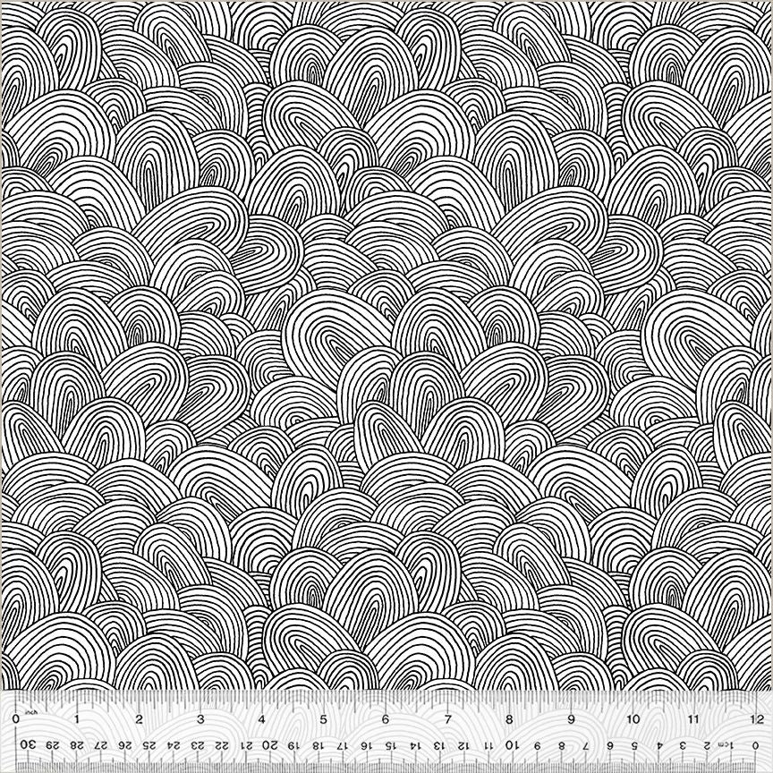 Bliss - New Day in White - 53984-1 - Half Yard