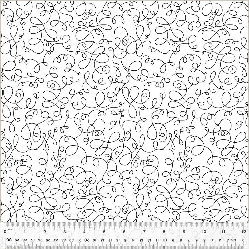 Bliss - Just Begin in White - 53985-1 - Half Yard