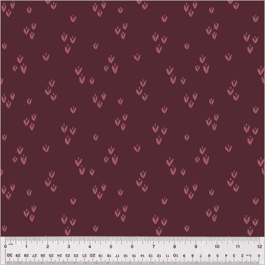 PREORDER - Moonlit - Sprout in Wine- Jennifer Moore - 54288-2 - Half Yard