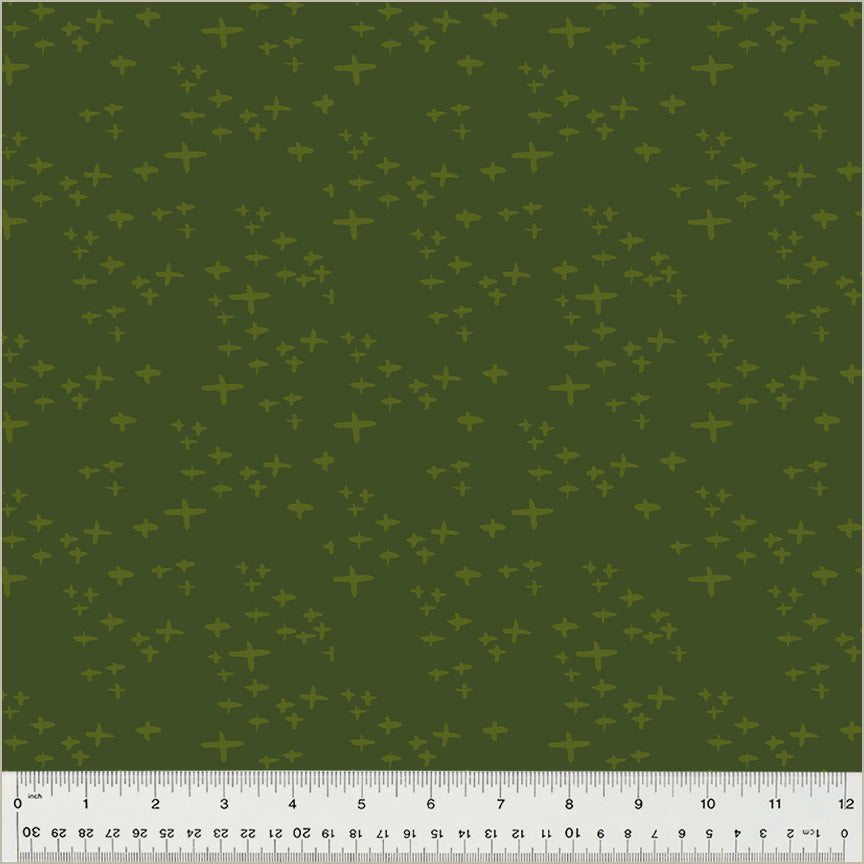 PREORDER - Moonlit - Glimmer in Grassy - Jennifer Moore - 54289- 18 - Half Yard