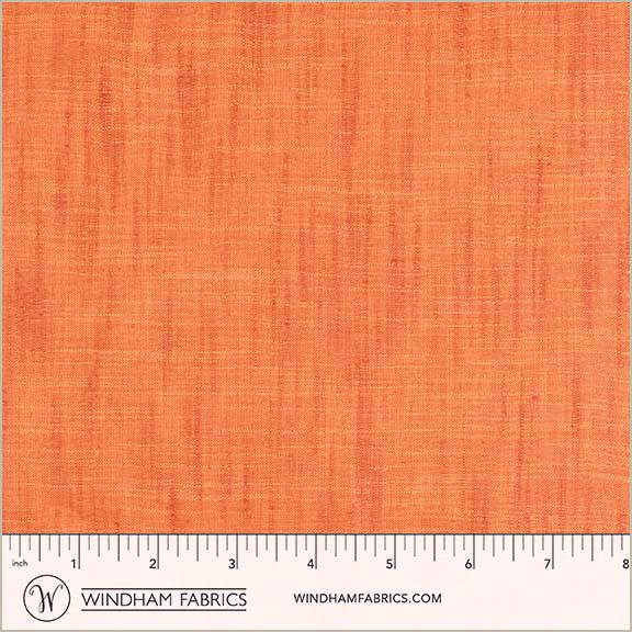 Handloom in Persimmon quilting fabric, part of the Handloom fabric collection by Tara Faughnan (SKU: 54870-11)