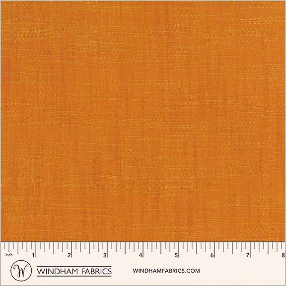 Handloom in Carrot quilting fabric, part of the Handloom fabric collection by Tara Faughnan (SKU: 54870-13)
