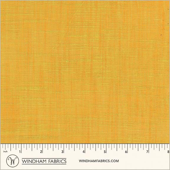 Handloom in Citrus quilting fabric, part of the Handloom fabric collection by Tara Faughnan (SKU: 54870-15)