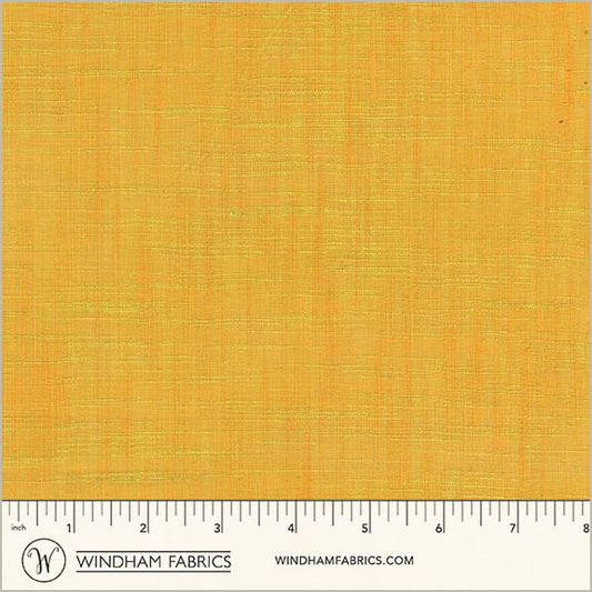 Handloom in Citrus quilting fabric, part of the Handloom fabric collection by Tara Faughnan (SKU: 54870-15)