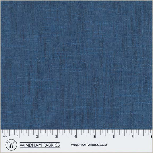Handloom in Blue Velvet quilting fabric, part of the Handloom fabric collection by Tara Faughnan (SKU: 54870-35)