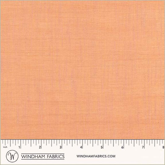 Handloom in Peachy Keen quilting fabric, part of the Handloom fabric collection by Tara Faughnan (SKU: 54870-9)