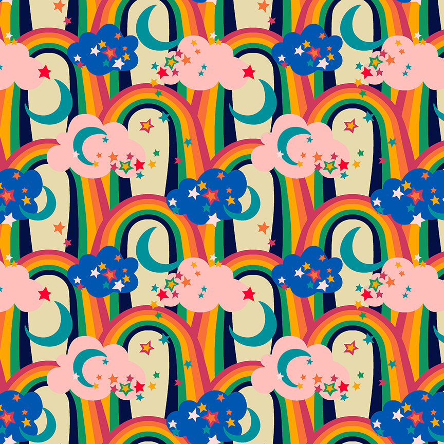 Cosmos - Iris in Starlight - Sally Kelly - 55150D-2 - Half Yard (Preorder)
