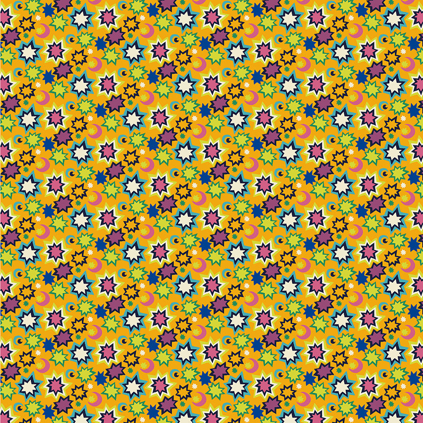 Cosmos - Stardust in Sun - Sally Kelly - 55152D-6 - Half Yard (Preorder)