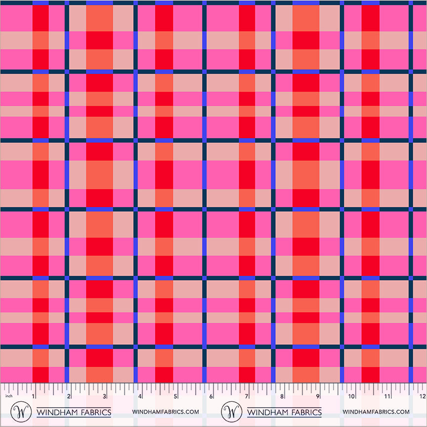 Tower in Sunset quilting fabric, part of the Happy Place fabric collection by Annabel Wrigley (SKU: 55377D-2)