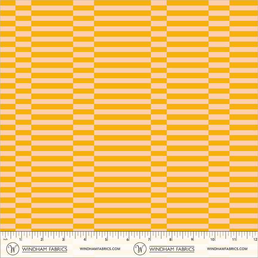 Broken Stripe in soft gold quilting fabric, part of the Annabel's Blenders fabric collection by Annabel Wrigley (SKU: 55379-3)