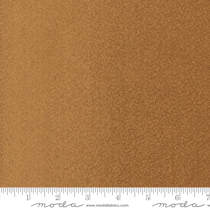 A close up shot of the fabric pattern called Fireside from Moda Fabrics, in the brown colorway. The SKU is 60001-14.