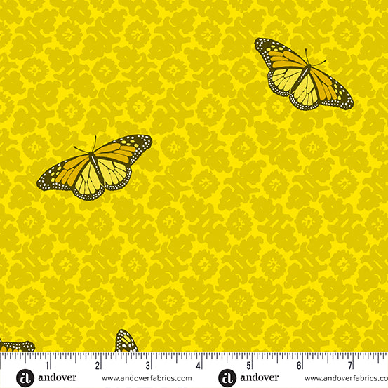 PREORDER - SunPrint 2024 - Camouflage in Sulphur - A-1013-Y - Half Yard