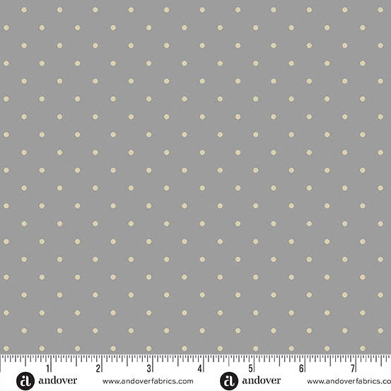 Simply Spot Gray quilting fabric, part of the Simply Spot fabric collection by Andover Fabrics (SKU: A-10237-C1)
