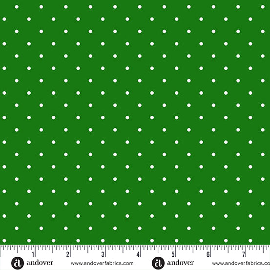 Simply Spot Grass quilting fabric, part of the Simply Spot fabric collection by Andover Fabrics (SKU: A-10237-G)